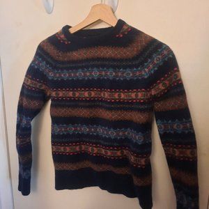 J Crew Fair Isle Wool Sweater